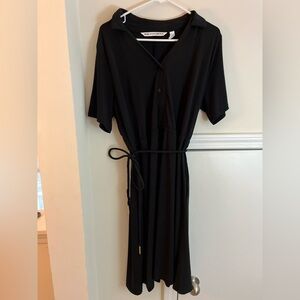Girls with curves black comfy shirt dress